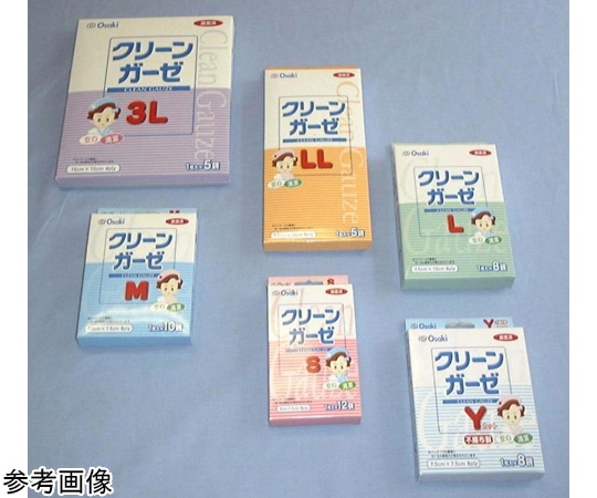 オオサキメディカル 滅菌クリーンガーゼ 3L 1枚入×5袋 00000096 1枚（ご注文単位1枚）【直送品】