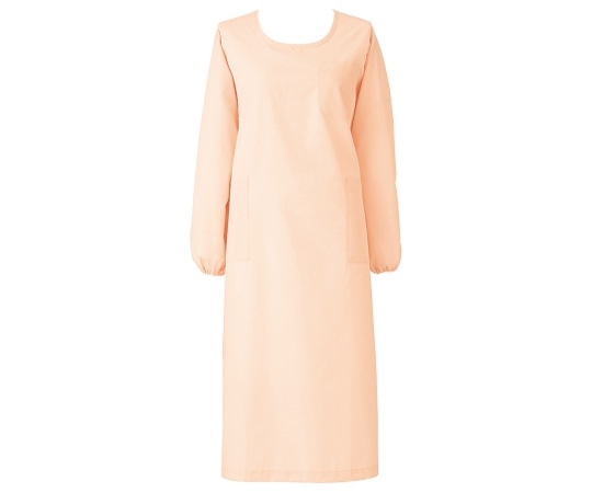 KAZEN 予防衣 長袖 オレンジ L 139-36 L 1枚（ご注文単位1枚）【直送品】