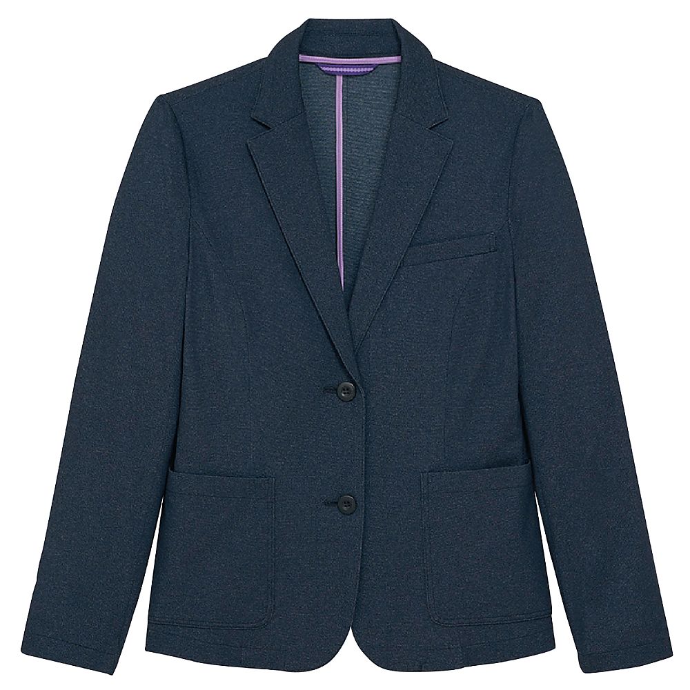 KIRAKU（トンボ） レディスデニムジャケット ネイビー 3L（身丈60cm） CR603-89 3L 1枚（ご注文単位1枚）【直送品】