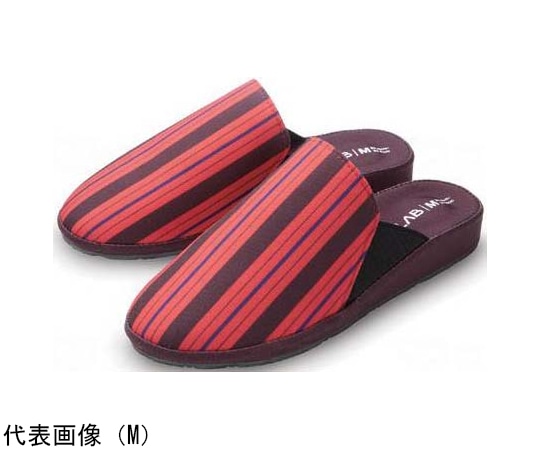 ホンシュ Walklabルームシューズ レッド M NH1069L10M 1足（ご注文単位1足）【直送品】