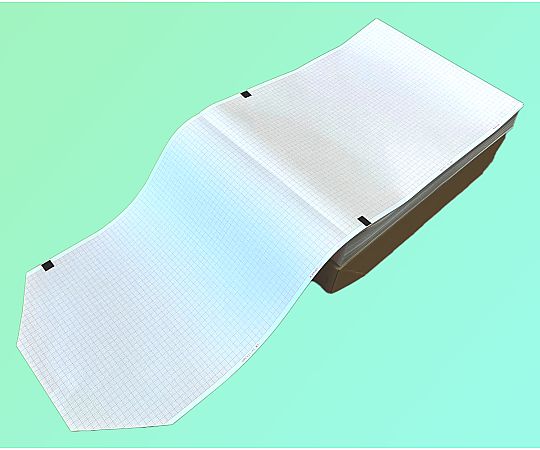 国際チャート 心電図記録紙 210mm巾×295mm折 全長100m 裏面カルテ無 MRC621-KC（ウスデ100m） 1冊（ご注文単位1冊）【直送品】