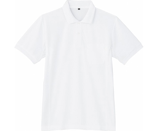 WHISEL（自重堂） 半袖ポロシャツ ホワイト M 85894 1枚（ご注文単位1枚）【直送品】