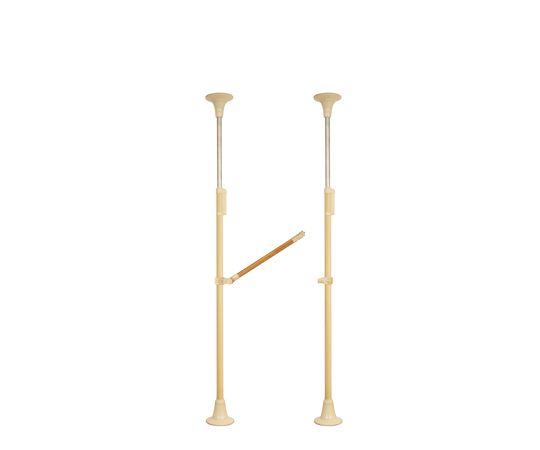 DIPPERホクメイ ベスポジBPZ 丸ベース ショート H型 木手すり 跳ね上げ600 セット BPZ-H2200-20 1個（ご注文単位1個）【直送品】