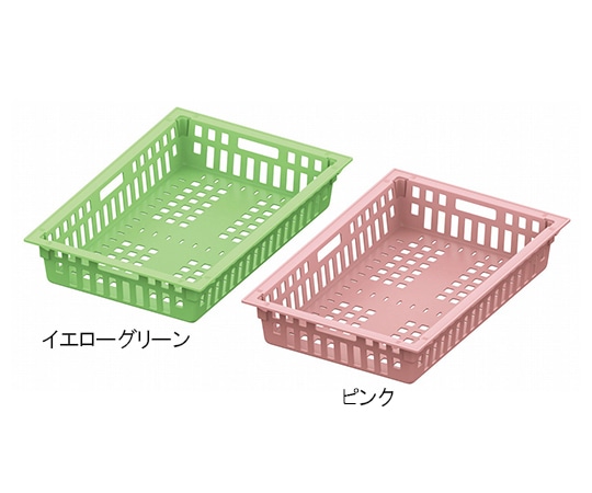 カワジュン KMバスケットコンテナ（64-10）ピンク MCN005PN 1個（ご注文単位1個）【直送品】