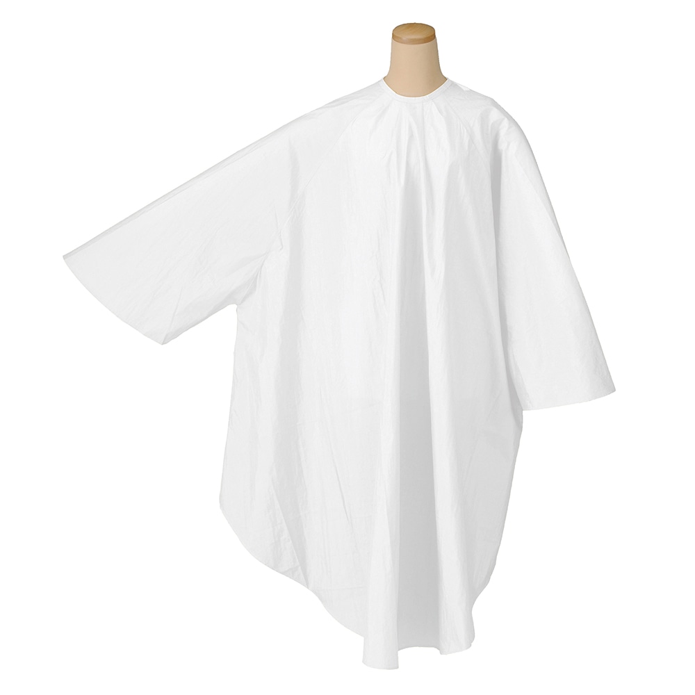 ワード エルコ ザ・クロスNo.1 袖付カットクロス 0130 ホワイト 1枚(ご注文単位1枚)【直送品】