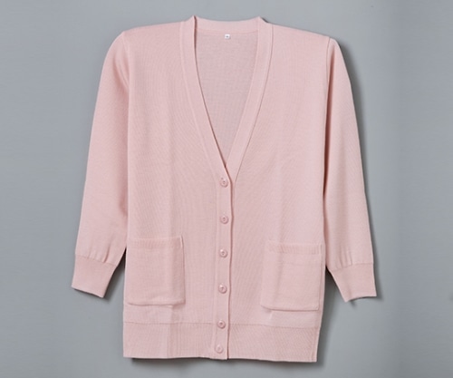 ディーフェイズ 抗ピル貼りポケ付ロングカーディガン ピンク M D-1012 1枚(ご注文単位1枚)【直送品】