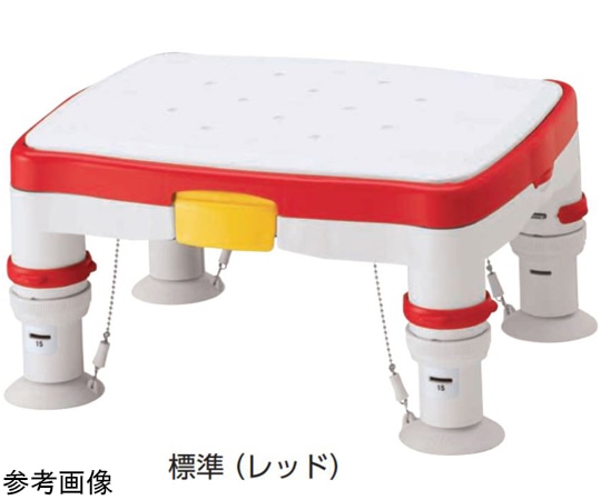 アロン化成 高さ調節付浴槽台R ソフト レッド 536-482 1個(ご注文単位1個)【直送品】