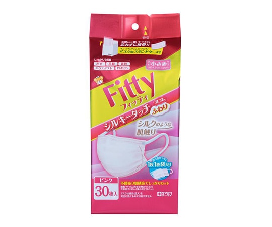 玉川衛材 フィッティ シルキータッチ 小さめピンク 30枚入  1個（ご注文単位1個）【直送品】