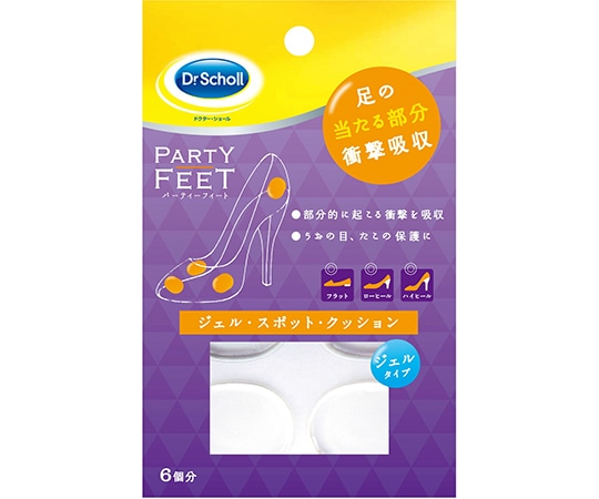 Scholl's Wellness Company ドクターショール パーティーフィート ジェル・スポット・クッション（部分用）6個入  1個（ご注文単位1個）【直送品】