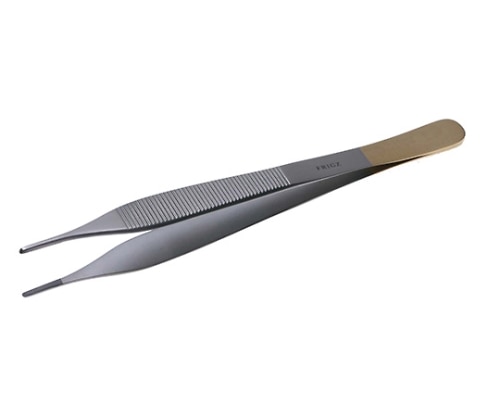 日本フリッツメディコ T/Cアドソンロング ピンセット 15cm 0.4チップ付 A001-015X 1本（ご注文単位1本）【直送品】