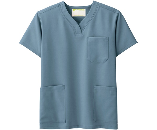 ミドリ安全 作業服 メディカルウェア ベルデクセルフレックス 男女兼用スクラブ VEM1001上 ダークグレー 3Lサイズ VEM1001-UE-3L 1着（ご注文単位1着）【直送品】