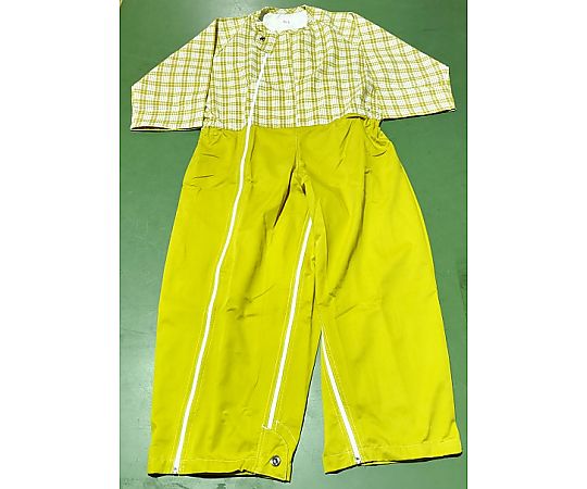 アズワン 介護つなぎ イエロー Lサイズ 10枚入  1箱（ご注文単位1箱）【直送品】