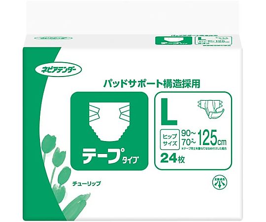 王子ネピア ネピアテンダー テープタイプ L 24枚入 44929 1パック（ご注文単位1パック）【直送品】
