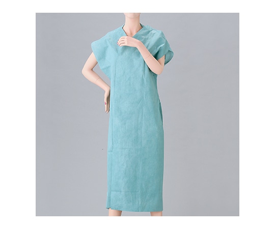 オオサキメディカル オオサキ患者衣 フリー 肩ワンタッチテープ付 丈131cm 1枚入 51100 1枚（ご注文単位1枚）【直送品】