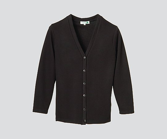 ディーフェイズ ロングカーディガン (Vネック) ブラック/LL C-10 1枚(ご注文単位1枚)【直送品】