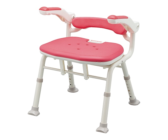 アロン化成 折りたたみシャワーベンチ （ISフィット・骨盤サポート） レッド 536-115  1台（ご注文単位1台）【直送品】