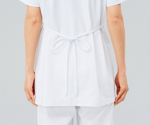 住商モンブラン マタニティジャケット 半袖 白 73-1572 L 1枚（ご注文単位1枚）【直送品】