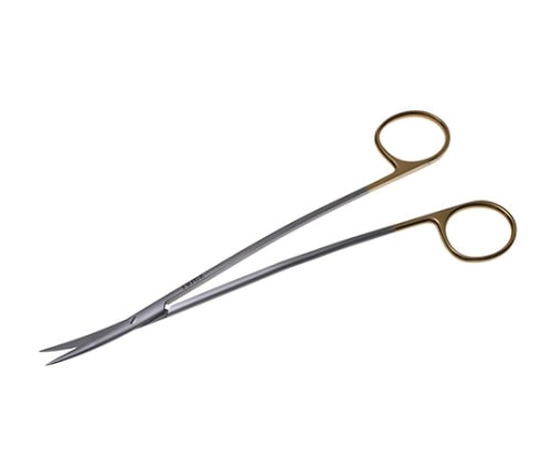 日本フリッツメディコ T/Cメッツェンバーム・フィノ S型剪刀 18cm 曲 両尖 S型 B024-018F 1個（ご注文単位1個）【直送品】