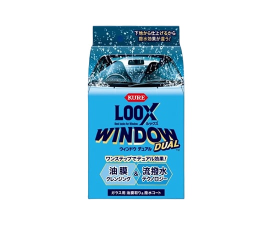 呉工業（KURE） LOOXウインドウ デュアル 80mL 1箱（20個入） 1199 1箱（ご注文単位1箱）【直送品】