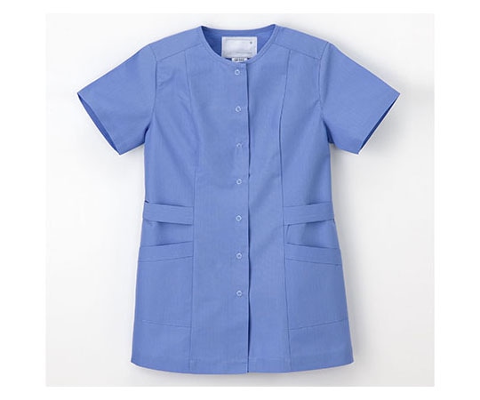 ナガイレーベン 女子チュニック ブルー L OR8402 1枚（ご注文単位1枚）【直送品】