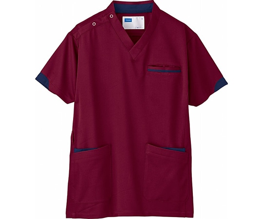 WHISEL(自重堂) 男女兼用スクラブ バーガンディ SS WH11985 1枚(ご注文単位1枚)【直送品】