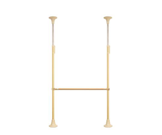 DIPPERホクメイ ベスポジBPZ 丸ベース レギュラーH型 伸縮 固定1200-1500 セット BPZ-H2500-12 1個（ご注文単位1個）【直送品】