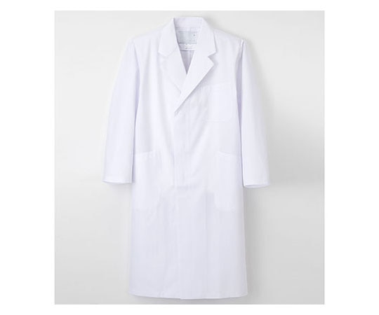 ナガイレーベン 男子シングル診察衣 ホワイト S KEX5110 1枚（ご注文単位1枚）【直送品】