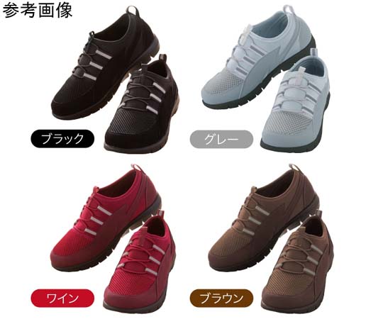 ニーズ 歩きたくなるウォーキングシューズ ブラック L 0-33322-003 1足（ご注文単位1足）【直送品】