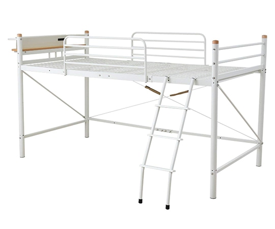 山善（YAMAZEN） 宮付きハイベッド（ベッド下90cm） アイボリー HMH2-1021（IV） 1台（ご注文単位1台）【直送品】