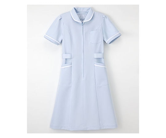 ナガイレーベン 看護衣半袖 ブルー L MI4637 1枚（ご注文単位1枚）【直送品】