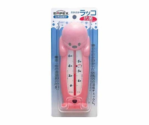 エンペックス気象計 ぷかぷかラッコ（浮型湯温計） 175×70×52mm 100g（ブリスター） ピンク TG-5203 1個（ご注文単位1個）【直送品】