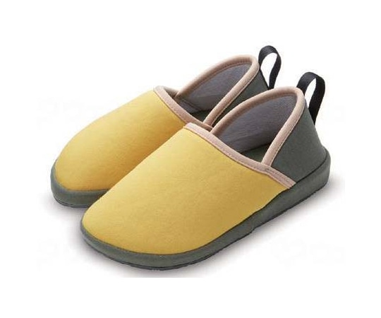 ホンシュ Rakudesu室内用サポートシューズ イエロー M NJ1157L70M 1足（ご注文単位1足）【直送品】