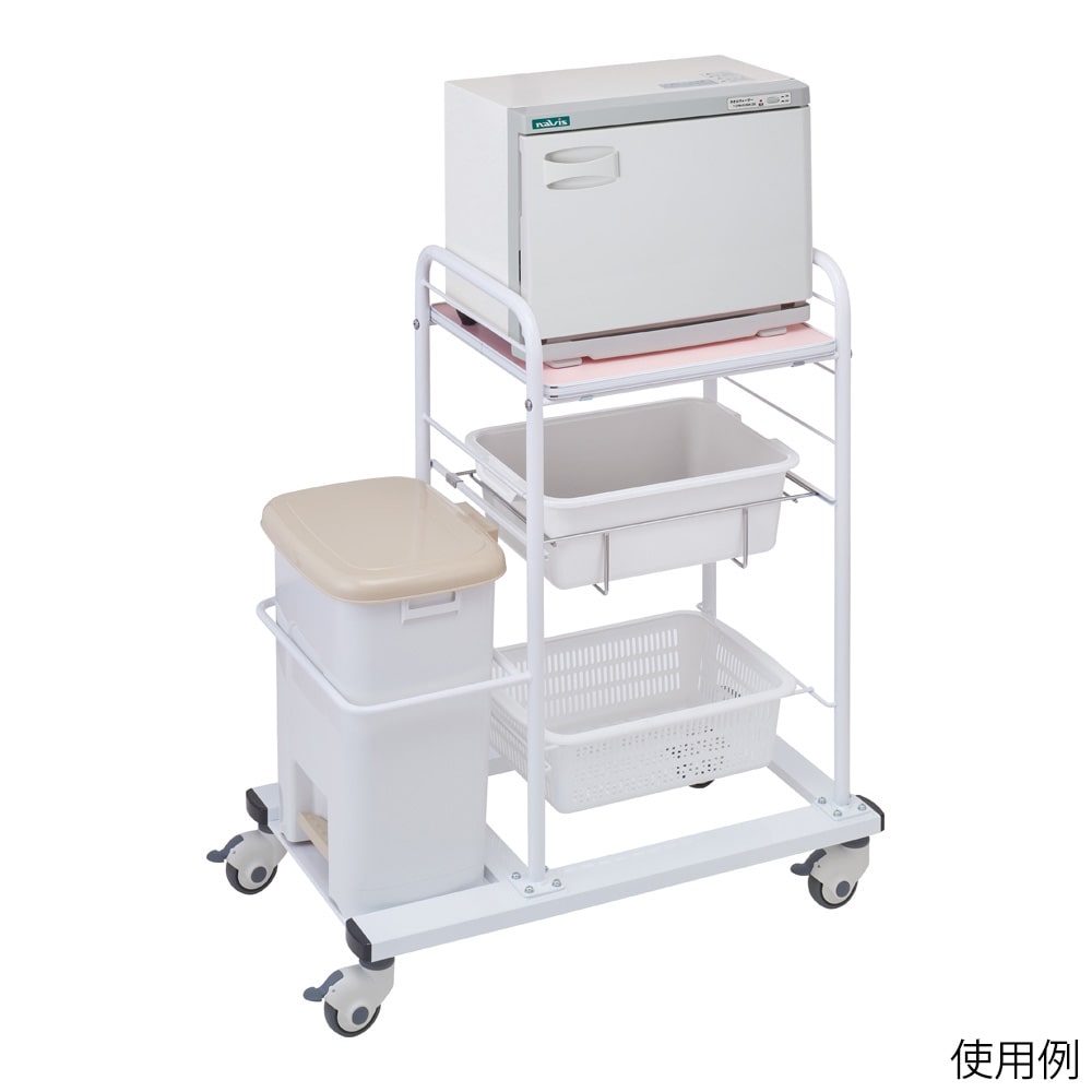 ナビス（アズワン） スリムオムツ交換車 タオルウォーマー付 TL-01KDA 1個（ご注文単位1個）【直送品】