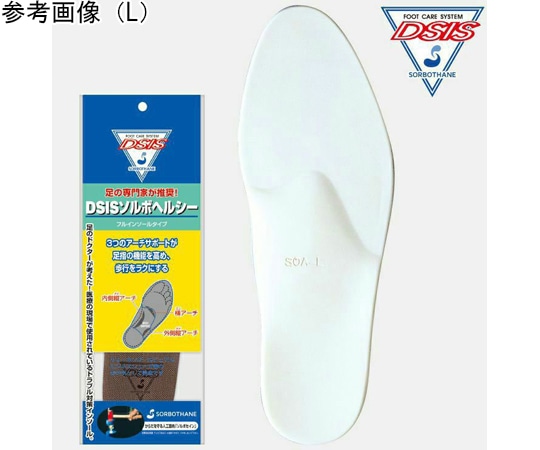 三進興産 DSISソルボヘルシー フルインソール グレー 2S  1足（ご注文単位1足）【直送品】