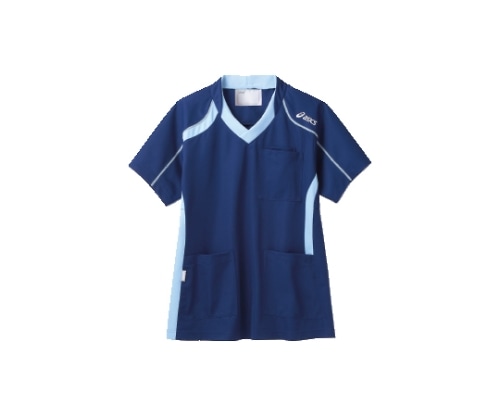 アシックス（住商モンブラン） ジャケット兼用ダークブルー×ペールブルー CHM301-0403 LL 1枚（ご注文単位1枚）【直送品】