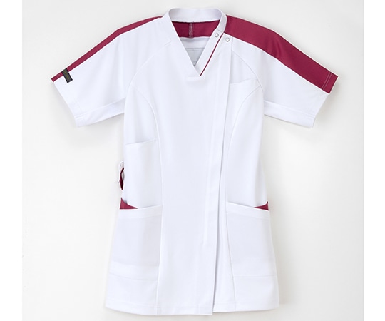 ナガイレーベン 女子スクラブ Tバーガンディ M LX-4077 1枚（ご注文単位1枚）【直送品】