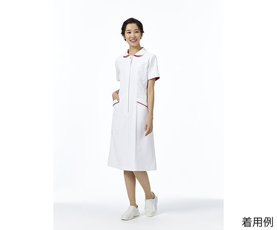 オンワード ワンピース ホワイト×ローズ L OP-3050 1枚（ご注文単位1枚）【直送品】