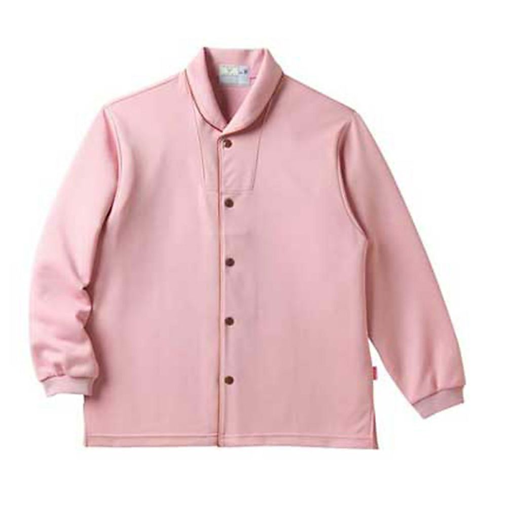 KIRAKU（トンボ） 前開きシャツ ローズピンク LL（身丈72cm） CR836-14 LL 1枚（ご注文単位1枚）【直送品】