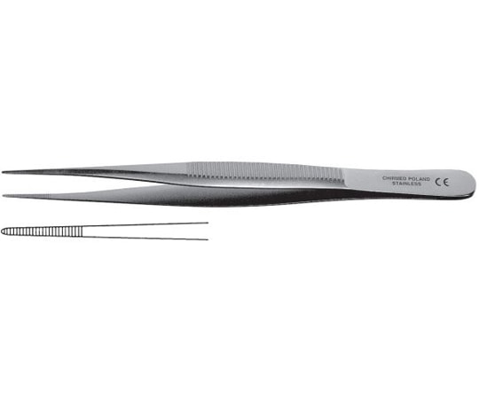 NAPOX 先細無鈎ピンセット 直型 110mm A-5 1個(ご注文単位1個)【直送品】