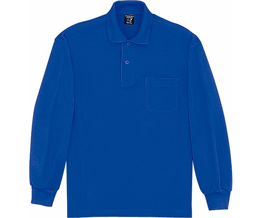 WHISEL（自重堂） 長袖ポロシャツ ロイヤル ブルー SS 47604 1枚（ご注文単位1枚）【直送品】