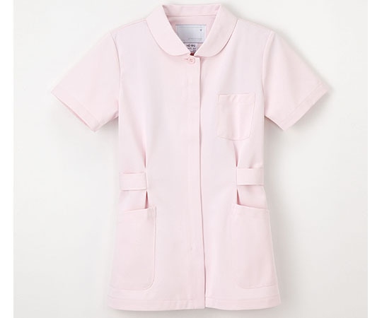 ナガイレーベン 伸縮性に優れたナースウェア (ジャケット/半袖) ピンク/S HO-1912 1枚(ご注文単位1枚)【直送品】