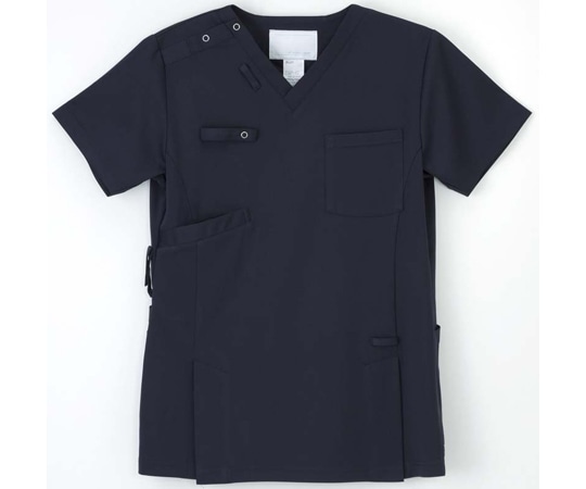 ナガイレーベン 男女兼用スクラブ ネイビー BL AY-5597 1枚（ご注文単位1枚）【直送品】