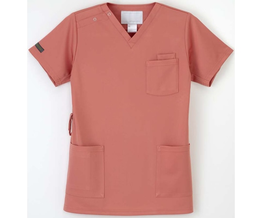 ナガイレーベン 男女兼用スクラブ ピンク BL RF-5502 1枚（ご注文単位1枚）【直送品】