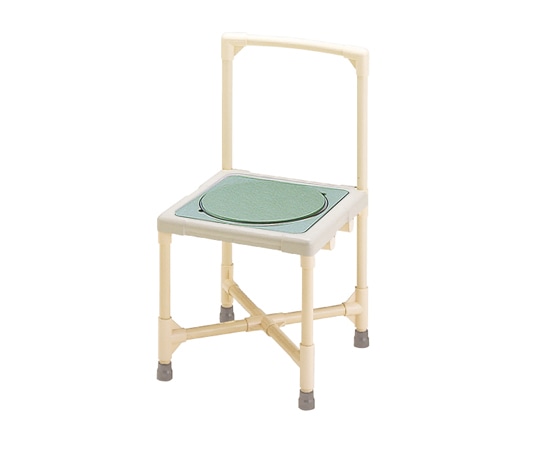 矢崎化工 シャワーいす 背もたれ型 （ターンテーブルあり・アジャスター無し） CAT-0301 1台（ご注文単位1台）【直送品】