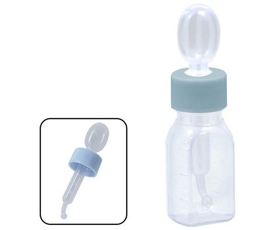 金鵄製作所 小判型投薬瓶 30mL スポイト付キャップ(スカイブルー:水) 200本入 22000-002 1箱(ご注文単位1箱)【直送品】