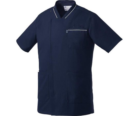 ミズノ スクラブ【男性用】 ネイビー L MZ0218-C5 1枚（ご注文単位1枚）【直送品】