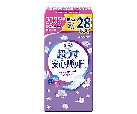 リブドゥコーポレーション リフレ 超うす安心パッド まとめ買いパック 200cc 28枚×18袋 18419 1ケース（ご注文単位1ケース）【直送品】