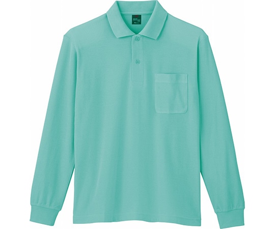 WHISEL（自重堂） 長袖ポロシャツ エメラルド SS 85844 1枚（ご注文単位1枚）【直送品】
