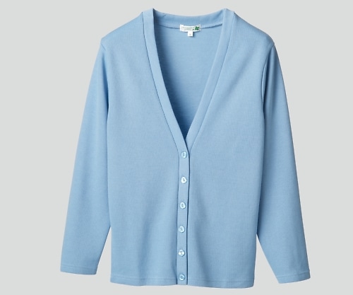 ディーフェイズ カーディガン（Vネック） 3L サックス C-04 1枚（ご注文単位1枚）【直送品】