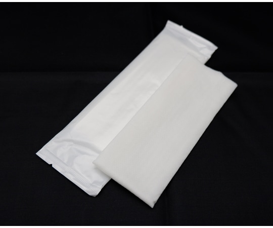 大富士製紙 厚手大判レーヨン不織布おしぼり 平型 無地 100本×12袋  1ケース(ご注文単位1ケース)【直送品】